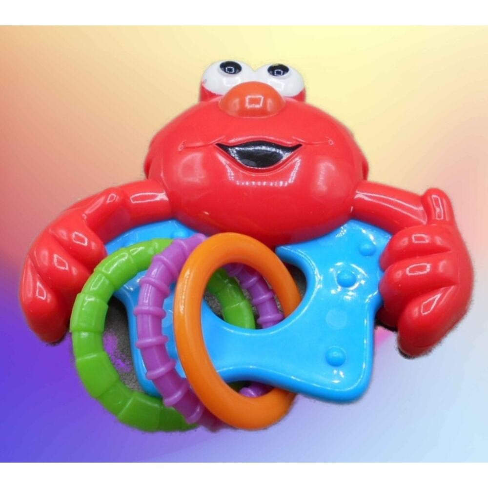 Sesame Street Beginnings Elmo Rattle with Rings Midwood Brands LLC S9122